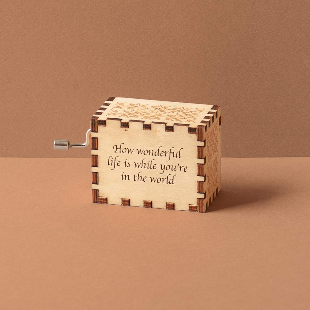 Wedding Wooden Music Box With Rings And Arrow